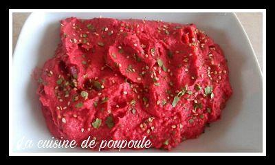 Houmous de betterave au thermomix ou sans Houmous de betterave au thermomix ou sans