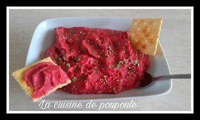 Houmous de betterave au thermomix ou sans Houmous de betterave au thermomix ou sans