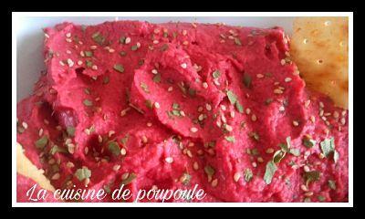 Houmous de betterave au thermomix ou sans Houmous de betterave au thermomix ou sans