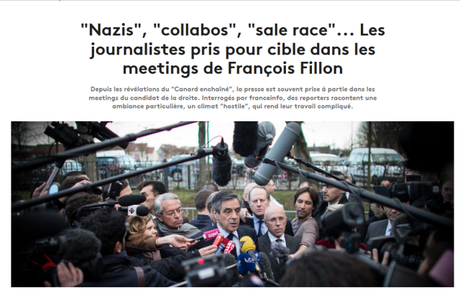 la haine des journalistes, symptôme de #PesteBrune, chez #Fillon2017