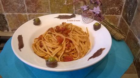 Linguine alla puttanesca Linguine alla puttanesca