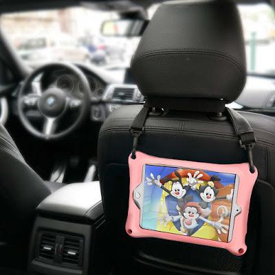 ENFANT : QUEL ÉTUI D’IPAD CHOISIR ET POURQUOI ? Un étui avec une courroie, en auto, c'est très pratique!