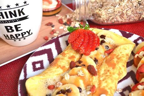Omelette sucrée à la banane et au chocolat : petit dej' gourmand mais healthy ! Omelette sucrée à la banane et au chocolat : petit dej' gourmand mais healthy !