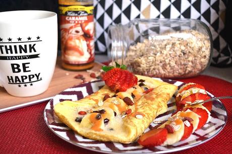 Omelette sucrée à la banane et au chocolat : petit dej' gourmand mais healthy ! Omelette sucrée à la banane et au chocolat : petit dej' gourmand mais healthy !