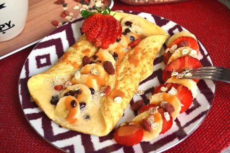 Omelette sucrée à la banane et au chocolat : petit dej' gourmand mais healthy ! Omelette sucrée à la banane et au chocolat : petit dej' gourmand mais healthy !