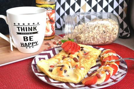 Omelette sucrée à la banane et au chocolat : petit dej' gourmand mais healthy ! Omelette sucrée à la banane et au chocolat : petit dej' gourmand mais healthy !