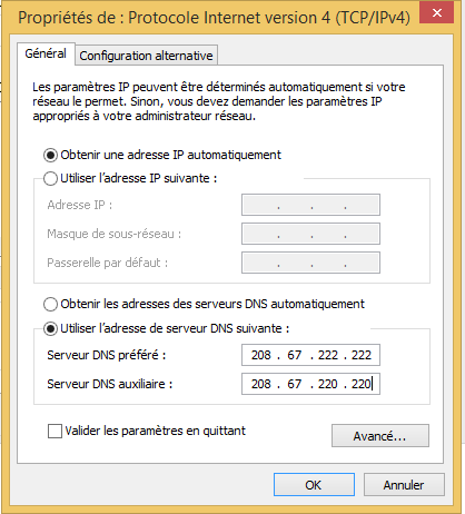 Comment débloquer T411 en modifiant ses DNS Comment débloquer T411 en modifiant ses DNS