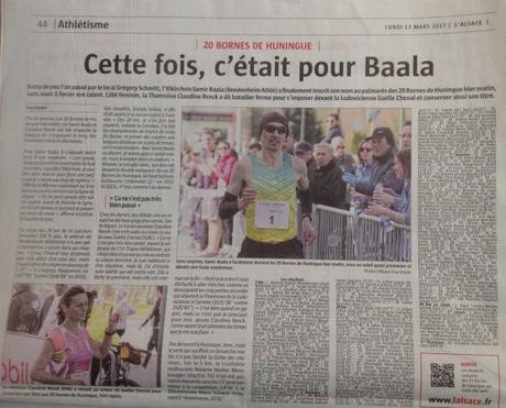 20 BORNES DE HUNINGUE: Cette fois, c'était pour Baala 20 BORNES DE HUNINGUE: Cette fois, c'était pour Baala
