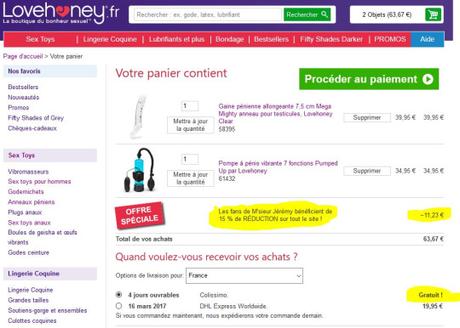 CODE PROMO : LOVEHONEY.FR (Tout le Site) image