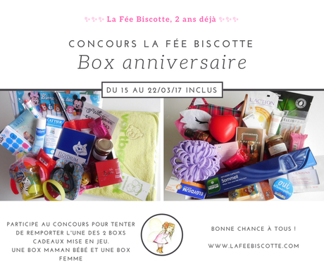 Box cadeau anniversaire du blog {Concours}