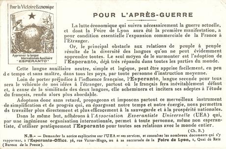 Le monde espérantophone d’avant-guerre 1914-1918 – Espérantistes Rémois