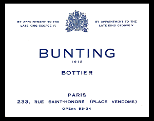 Exposition : Bunting (1913 - 1964), un bottier parisien.