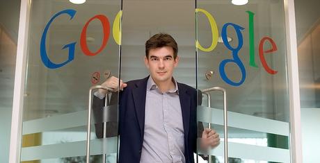 Martin Brittin, qui franchit les portes du quartier général de Google Europe.