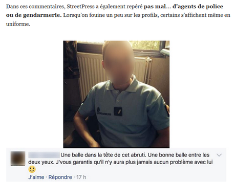 #violencespolicieres : soutien @GaspardGlanz victime de menaces de mort #antifa