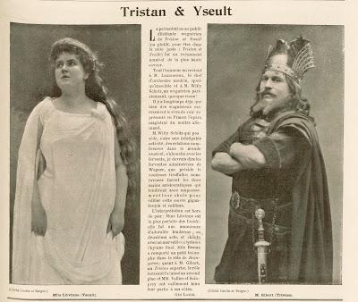 La première de Tristan et Yseult à Paris en octobre 1899. Une coupure de presse.