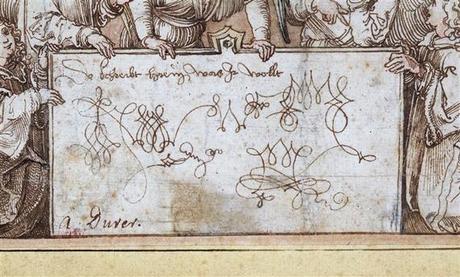 La Messe des Anges dessin 1517 detail