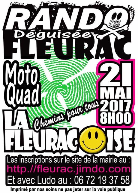 Rando moto-quad déguisée "La Fleuracoise&quot; (24), le 21 mai 2017