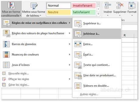 Mettre automatiquement une valeur négative en couleur dans une cellule  Excel