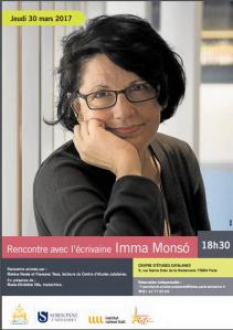 Centre d’études Catalanes  Jeudi 30 Mars 2017  invitée: Imma MONSO