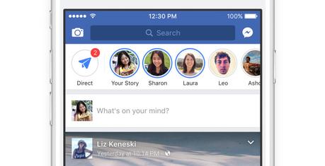 Facebook ajoute les Stories de Snapchat à son application Android et iOS