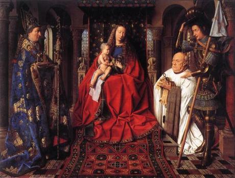 Van Eyck 1436 La Madonne au chanoine van der Paele Groeninge Museum Bruges