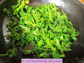Purée de Potimarron à l'ail rôtis, accompagnée de Kale et de Boulgour aux verts de poireau (Vegan)