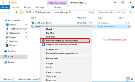 Supprimer Microsoft Edge sur Windows 10