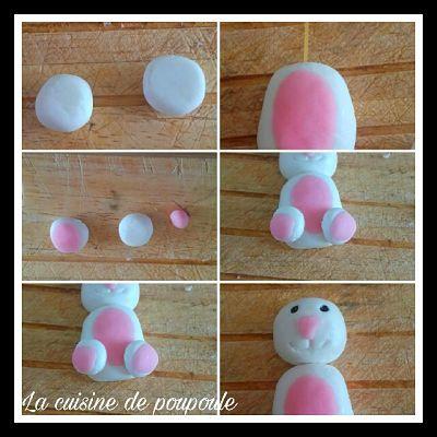 Tuto lapin et coccinelle en pâte à sucre Tuto lapin et coccinelle en pâte à sucre