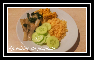 Blettes sautées, boulgour et pois chiches au curry au thermomix ou sans (vegan) Blettes sautées, boulgour et pois chiches au curry au thermomix ou sans (vegan)