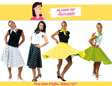 Jupe Rockabilly deguisement Jupe Rockabilly deguisement