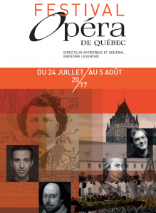 Un septième Festival d’opéra de Québec prometteur, un récital de Michèle Losier et la sortie du numéro 11 de L’Opéra- Revue québécoise d’art lyrique Festiva d'OpeÌra de QueÌbec 7- Affiche