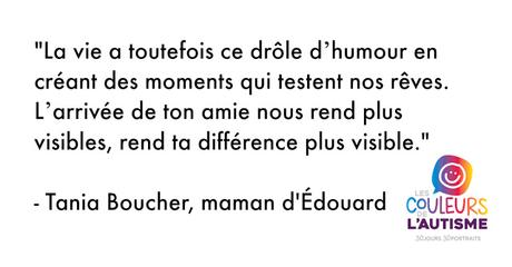 Autisme, la couleur d'Édouard #30couleurs Autisme, la couleur d'Édouard #30couleurs