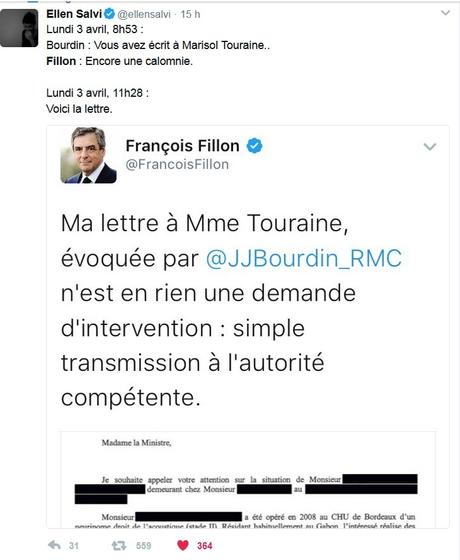 Fillon et la lettre pour un ami gabonais Fillon et la lettre pour un ami gabonais