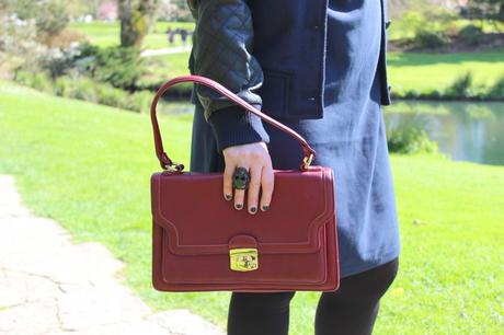 Look mode Nantais : col claudine et rock n roll blog-mode-nantes-sac-mysuelly-rouge-vintage