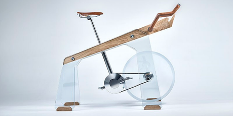 DESIGN : Freeride a bike made from glass, wood and steel DESIGN : Freeride a bike made from glass, wood and steel