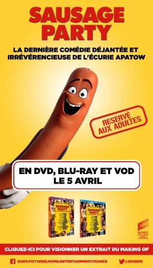 [Concours] Sausage Party : gagnez 2 Blu-Ray et 1 DVD de la comédie événement !
