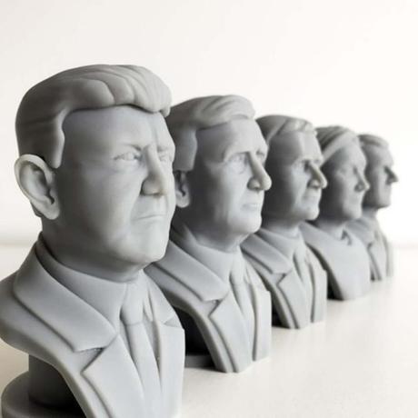 L’impression 3D dans le Débat Politique 3D bustes des candidats à la présidence