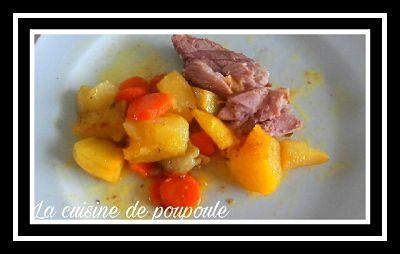 Jambonneau, carottes, pommes de terre aux épices pour la Nonna Jambonneau, carottes, pommes de terre aux épices pour la Nonna