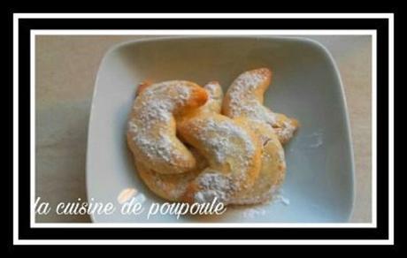 Demi lunes à la vanille au thermomix ou sans (Vanilkové rohličky ) recette Tchéque