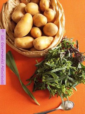Salade de fleurs de choux et de pommes de terre (Vegan)
