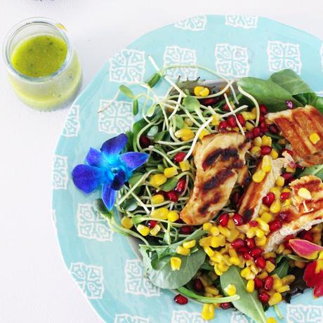 #PouletCA - Salade de poulet grillé d'inspiration printannière