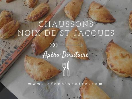 Chaussons aux noix de St Jacques {Apéro dînatoire}