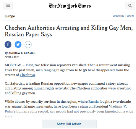 Persécutions, tortures et meurtres des homosexuels en Tchétchénie #LGBT #antifa