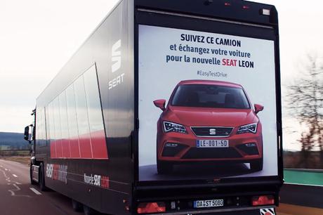 Seat Easy Test Drive, suivez le camion et essayez la nouvelle Seat Leon Seat Easy Test Drive, suivez le camion et essayez la nouvelle Seat Leon