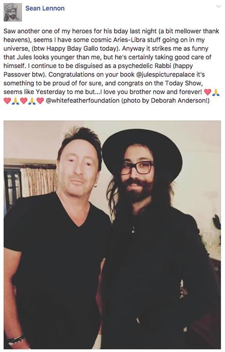 Julian et Sean Lennon réunis ! Julian et Sean Lennon réunis !