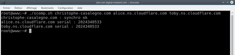 How to check if a dns zone is synchronized between 2 dns servers How to check if a dns zone is synchronized between 2 dns servers