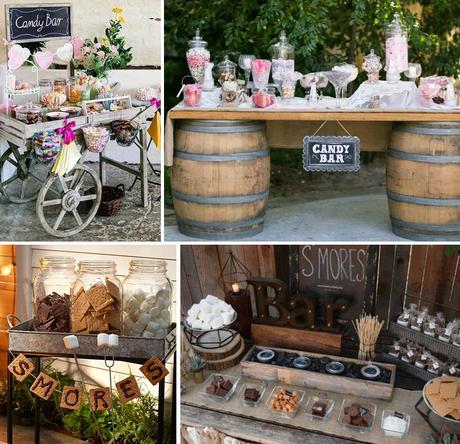 Des idées incontournables pour un mariage tendance Candy bar et s’more pour un mariage tendance