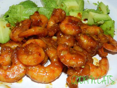 CREVETTES SAUTEES AIL, CURRY & GINGEMBRE CREVETTES SAUTEES AIL, CURRY & GINGEMBRE