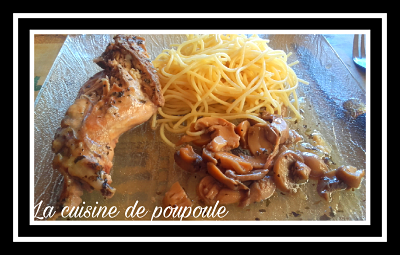 Lapin aux champignons Lapin aux champignons