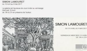 Galerie GLENAT  exposition Simon LAMOURET à partir du 19 Avril 2017